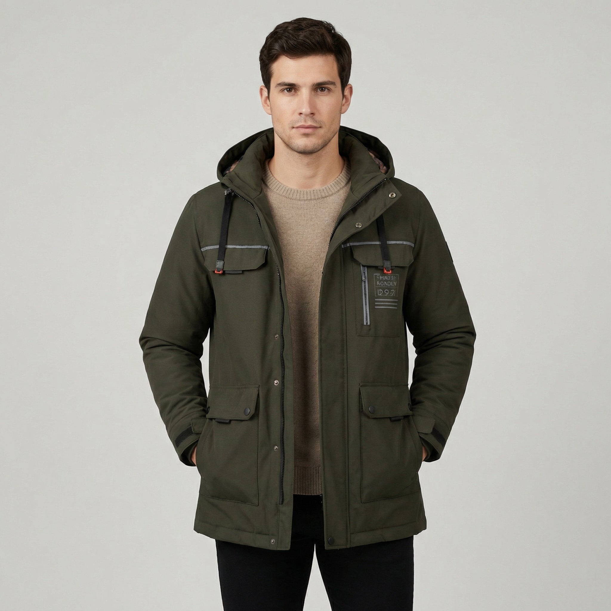 Men’s Hooded Zip Jacket – Everyday Classic