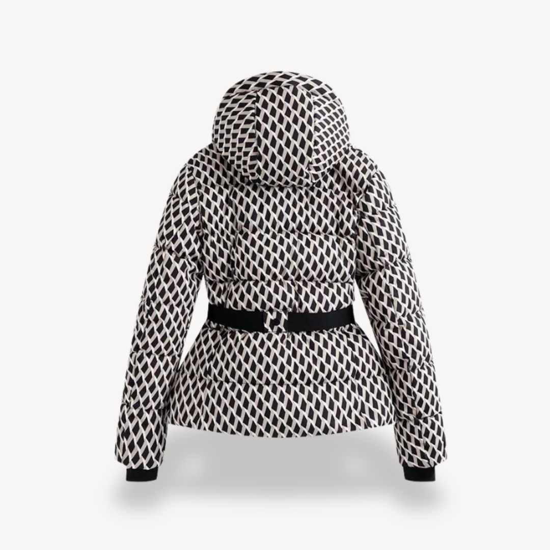 Women’s Belted Puffer Jacket – Modern Quilted Elegance