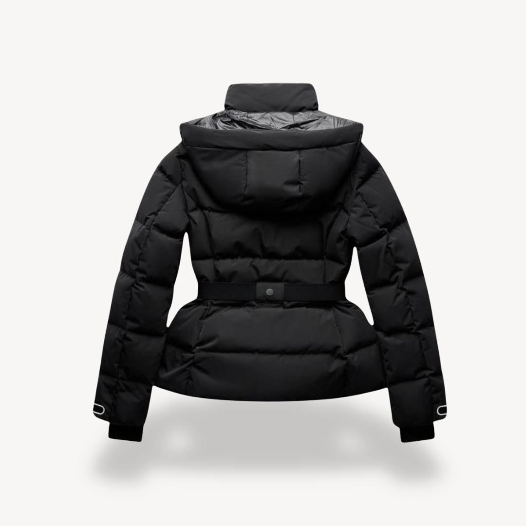 Women’s Belted Puffer Jacket – Structured Winter Layer