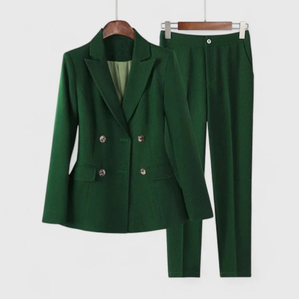 Women’s Tailored Blazer & Trouser Set – Notched Lapel Suit
