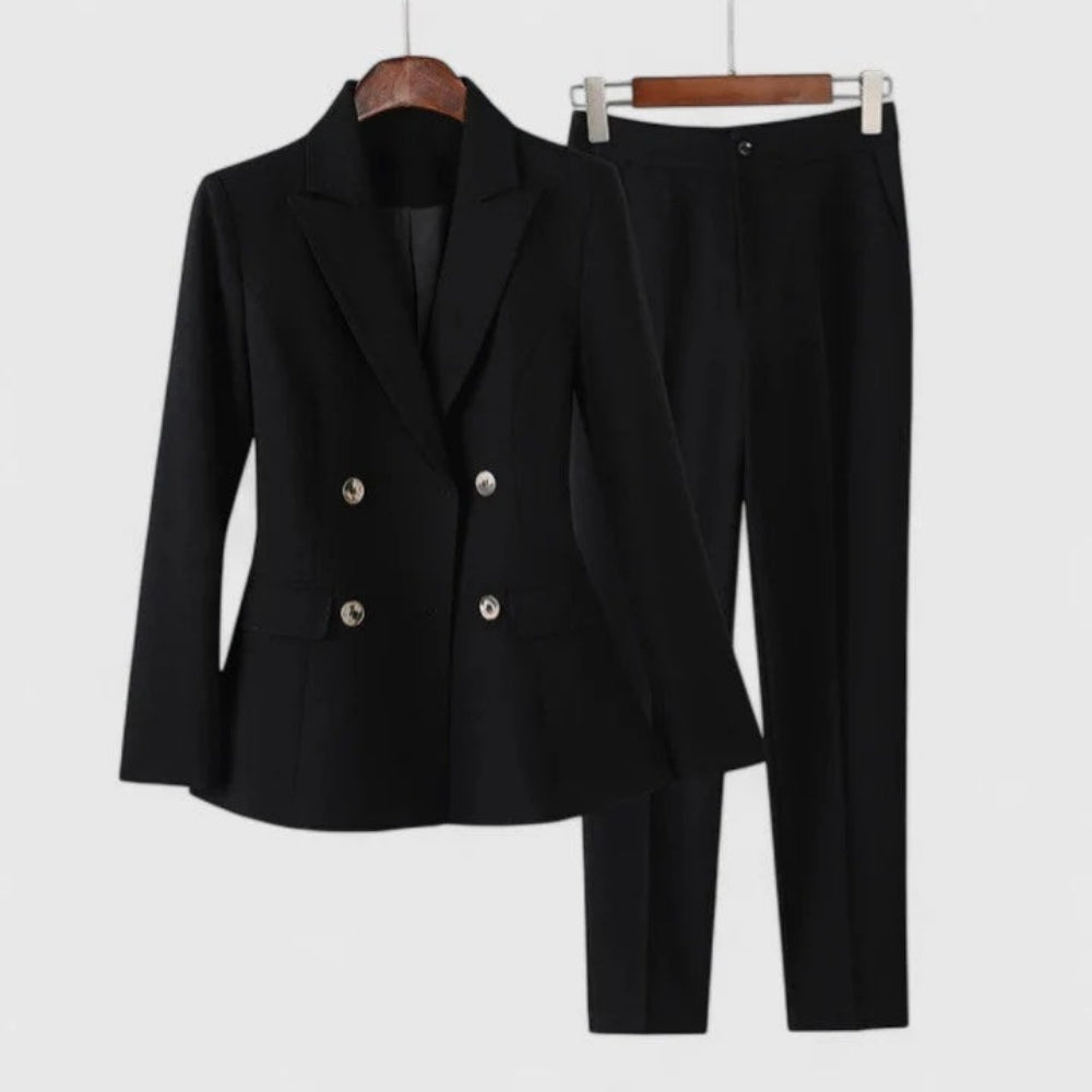 Women’s Tailored Blazer & Trouser Set – Notched Lapel Suit