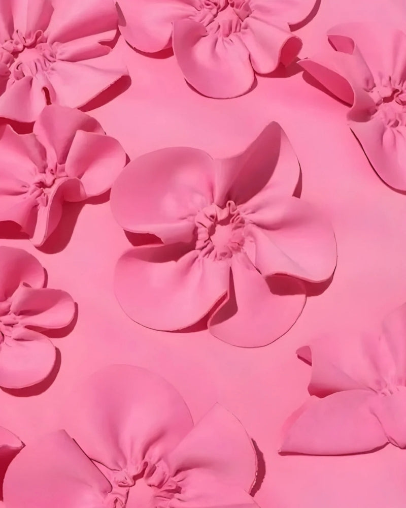 Women’s Sleeveless Maxi Dress – Floral Appliqué Elegance